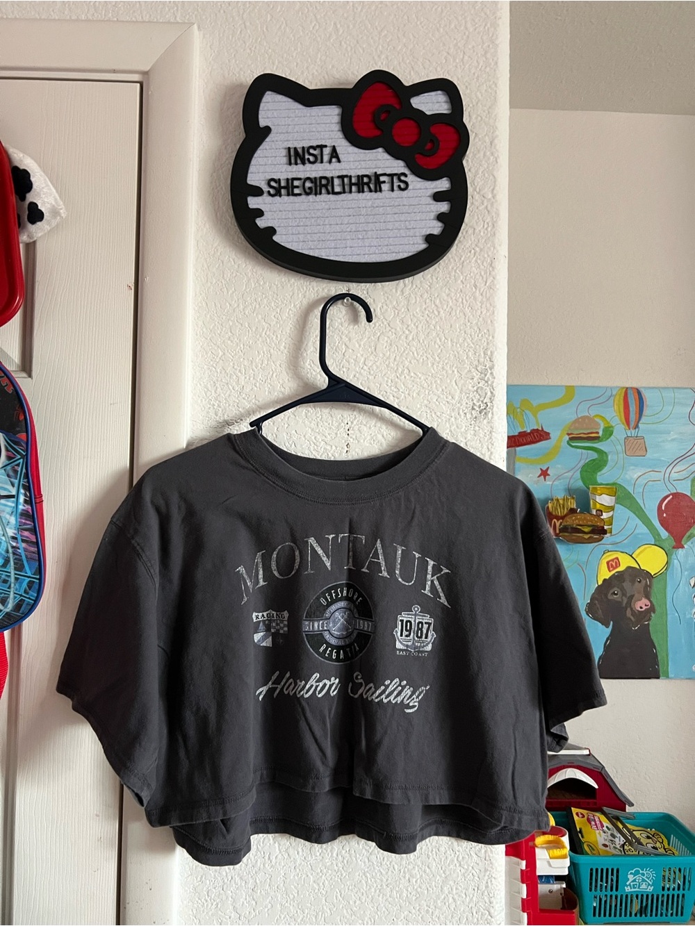 graphic crop top